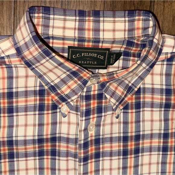CC Filson 100% Cotton Plaid Shirt - Picture 7 of 9